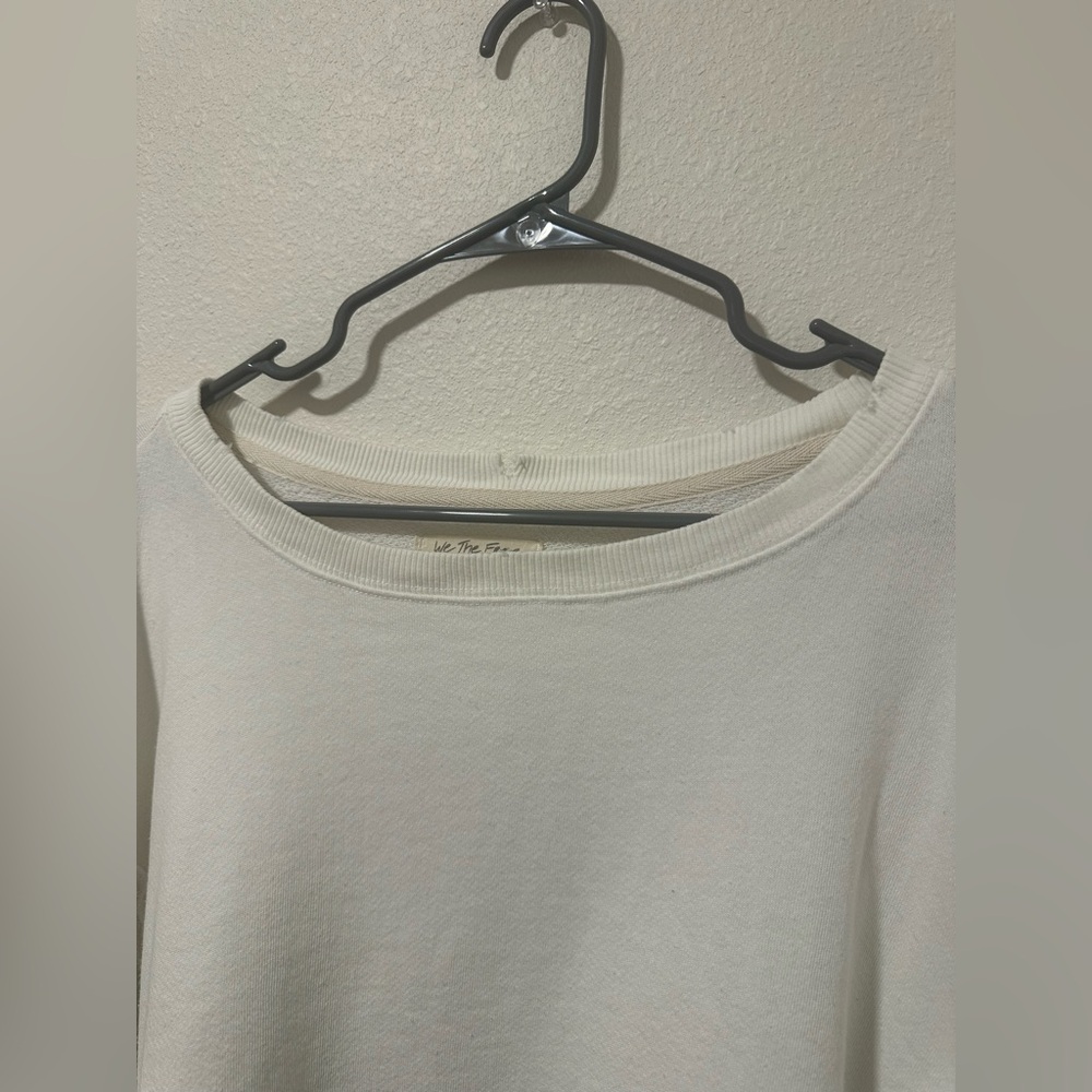 We The Free Oversized Cream Pullover Sweatshirt - Picture 4 of 7
